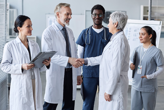 Clinical partners in discussion
